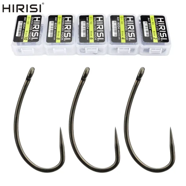 Curved Shank - haken Gr. 4 - Barbless 50 Stück für das Karpfenangeln